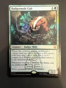 1x MTG Badgermole Cub Foil TLA #0167 NM - Image 1