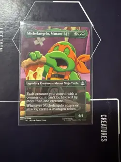 MICHAELANGELO, MUTANT BFF Magic MTG Teenage Mutant Ninja Turtles Borderless - Image 1