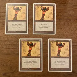 4x Rod of Ruin NM+ NEVER PLAYED MTG 4th Fourth Ed. Magic x4 FAST SHIPPING - Image 1