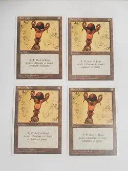 MTG Playset 4x Rod of Ruin (4th Edition/Artifact/U) - BGM - Image 1