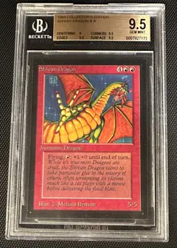 MTG Shivan Dragon Collectors Edition BGS 9.5 Gem Mint low pop rare - Image 1