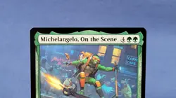 Michelangelo On The Scene NM TMC 124 Mtg Commander TMNT - Image 2