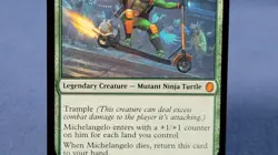 Michelangelo On The Scene NM TMC 124 Mtg Commander TMNT - Image 3