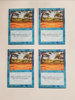 MTG Playset 4x Phantasmal Terrain (4th Edition/Blue/C) - BGM - Image 1
