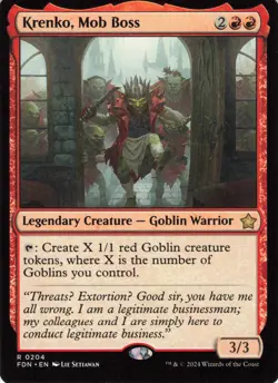 2024 Magic: The Gathering Foundations Krenko, Mob Boss - Image 1