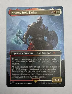 God of War Kratos Stoic Father Secret Lair Regular 2213 NM Never Played MTG - Image 1