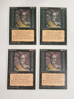 MTG Playset 4x Pestilence (4th Edition/Black/C) - BGM - Image 1