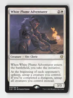 White Plume Adventurer Commander Legends: Battle for Baldur's Gate #49 Rare - Image 1