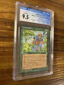MTG✨NATURE’S LORE✨Ice Age CGC 9.5 GEM MINT UNCOMMON Sorcery 1995 POP 1 ! - Image 3