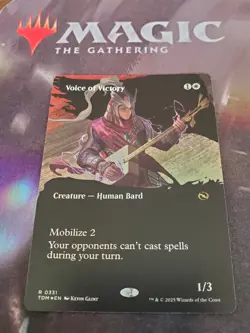 Mtg. Voice of Victory. Foil Borderless. Tarkir: Dragonstorm. Pack Fresh - Image 1