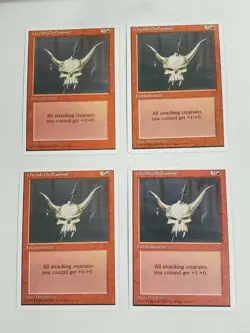MTG Playset 4x Orcish Oriflamme (4th Edition/Red/U) - BGM - Image 1