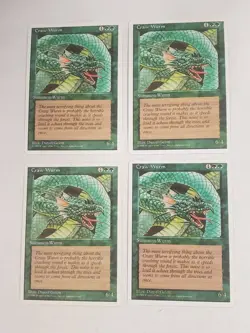 MTG Playset 4x Craw Wurm (4th Edition/Green/C) - BGM - Image 1