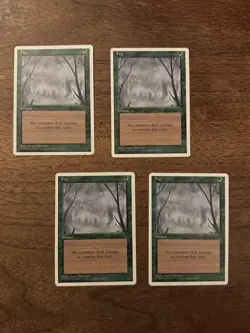 Fog 4x NM+ NEVER PLAYED PACK FRESH MTG Fourth 4th Ed Magic x4 FAST SHIPPING - Image 1