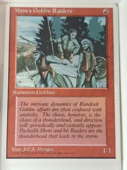 Mons' Goblins Raiders - 4th Edition Core Set - Magic the Gathering MTG Nice! - Image 1