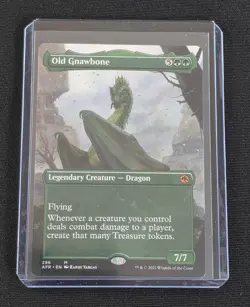 MTG Magic Old Gnawbone Borderless 296 Adventures in the Forgotten Realms NM - Image 1