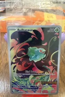 Pokemon TCG Bulbasaur Mega Evolution Stamped 133/132 Holo IR Factory Sealed - Image 1