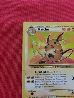 Pokemon: Raichu #29/62 Fossil Non Holo Rare 1999 WOTC Vintage - MP - I28 - Image 4