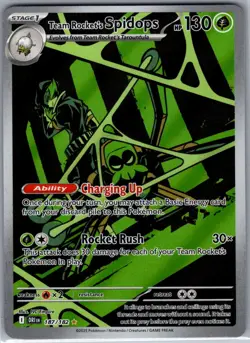 Team Rocket's Spidops 187/182 SV10: Destined Rivals - Pokemon Card - NM - Image 1