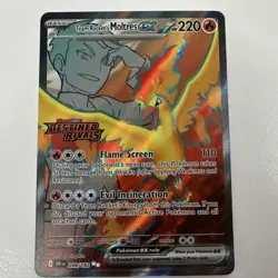 Pokemon Team Rocket's Moltres ex 208/182 Stamped Destined Rivals Holo 220HP - Image 1