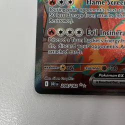 Pokemon Team Rocket's Moltres ex 208/182 Stamped Destined Rivals Holo 220HP - Image 4