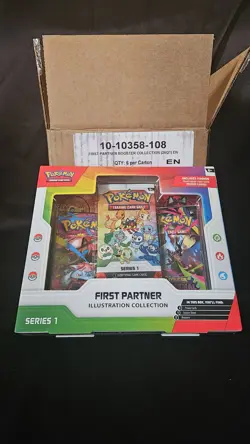 Pokemon TCG First Partner Illustration Series 1 CASE (6 BOXES) - Image 1