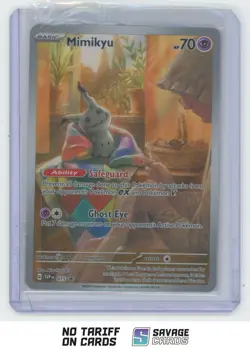 2024 Pokemon SVP Black Star Promo Paldea Fates ETB Holo Mimikyu #075 - Image 1