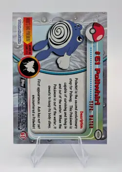 1999 Topps Pokemon Black Logo: Poliwhirl Foil #61 - NM - Image 2