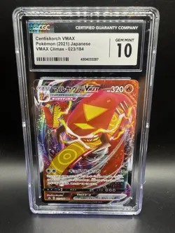 2020 POKEMON SHINY STAR V JPN HOLO #28 CENTISKORCH VMAX CGC 10 GEM MINT - Image 1