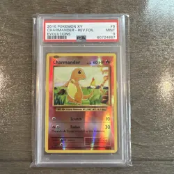 2016 Pokemon XY Charmander - Rev Foil Evolutions PSA 9 - Image 1
