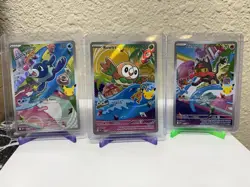 Pokemon 2026 First Partner Illustration Collection Series 1 Promo Set 43, 44, 45 - Image 1