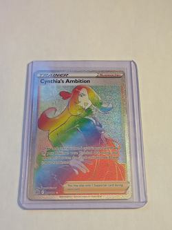 Cynthia’s Ambition 178/172 Rainbow Secret Rare - Brilliant Stars - NM/M Pokemon - Image 1