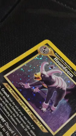 Pokemon Houndoom Holo Rare Unlimited 4/75 Neo Discovery Holo Rare With Swirl!! - Image 3
