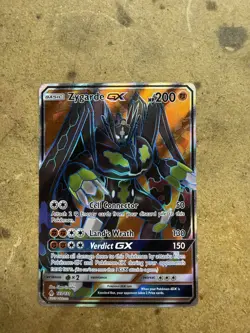 Pokemon 123/131 Zygarde GX Full Art Holo Sun Moon 6 Forbidden Light - Image 1