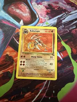 Pokemon TCG Kabutops 24/62 Fossil Regular Unlimited Rare NM Non Holo - Image 1
