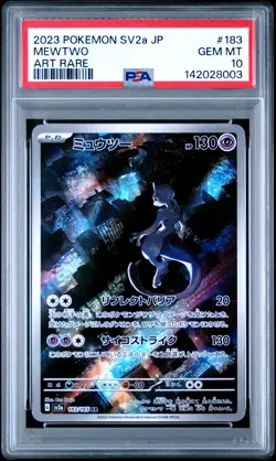 8003 Mewtwo 2023 Japanese Pokemon Scarlet Violet Pokemon 151 #183 PSA 10 - Image 1