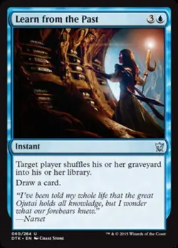 MTG-4x-Near Mint, English-Learn from the Past-Dragons of Tarkir - Image 1