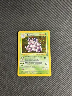 Pokemon TCG Nidoking 11/130 Base Set 2 Holo Rare HP - Image 3