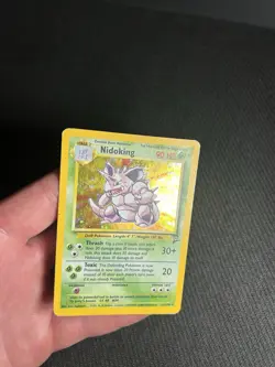 Pokemon TCG Nidoking 11/130 Base Set 2 Holo Rare HP - Image 5