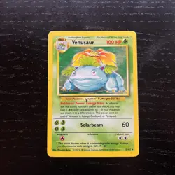 Pokemon Venusaur Holo Rare 15/102 Base Set Moderately Played (Photos Zoomed In) - Image 1