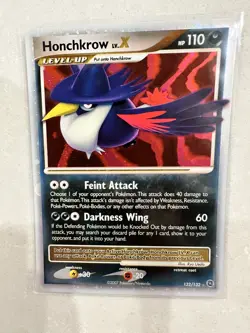 Pokemon TCG Honchkrow LV.X 132/132 Secret Wonders Holo Rare (English) - Image 1