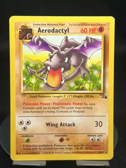 Pokemon TCG Aerodactyl 16/62 Fossil Regular Rare HP+ - Image 1