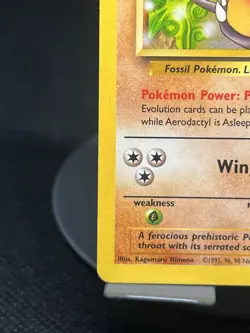 Pokemon TCG Aerodactyl 16/62 Fossil Regular Rare HP+ - Image 5