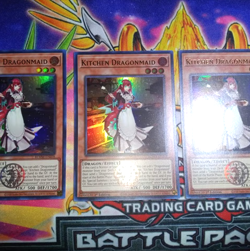 Yugioh 3x Kitchen Dragonmaid (Ultra Rare) - M/NM 1st Ed. - Image 1