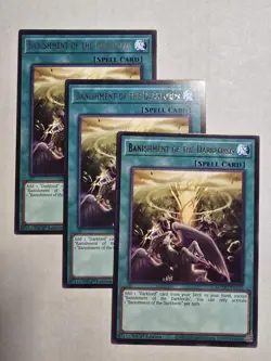 Yugioh! 3x Banishment of the Darklords MZMU-EN112 Rare 1st Ed NM - Image 1