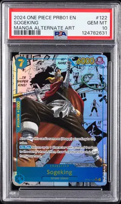 2024 ONE PIECE PRB01-PREM BOOSTER -ONE PIECE CARD THE BEST- #122 SOGEKING PSA 10 - Image 1