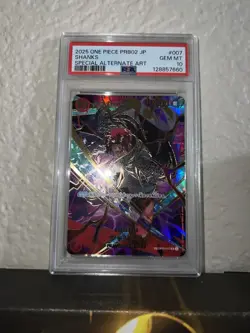 One Piece Shanks SP Alternate Art Japanese PRB02 OP06-007 PSA 10 GEM MT - Image 1