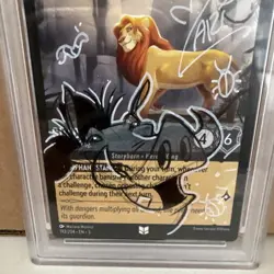 Simba - Rightful King Signed Sketch Auto Mariana Moreno Psa 10 Disney Lorcana - Image 2