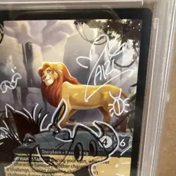 Simba - Rightful King Signed Sketch Auto Mariana Moreno Psa 10 Disney Lorcana - Image 3