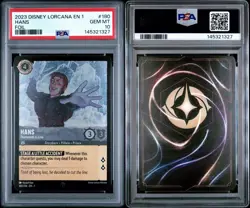 Hans Thirteenth in Line Cold Foil #180 Lorcana The First Chapter TCG PSA 10 - Image 3