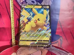 Pokemon Pikachu V Jumbo TCG Collectable English Trading Card - Image 1